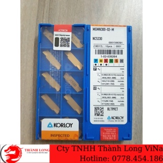 Mũi dao hợp kim korloy MGMN300-02-M NC5330 , zalo đặt hàng 0778454186