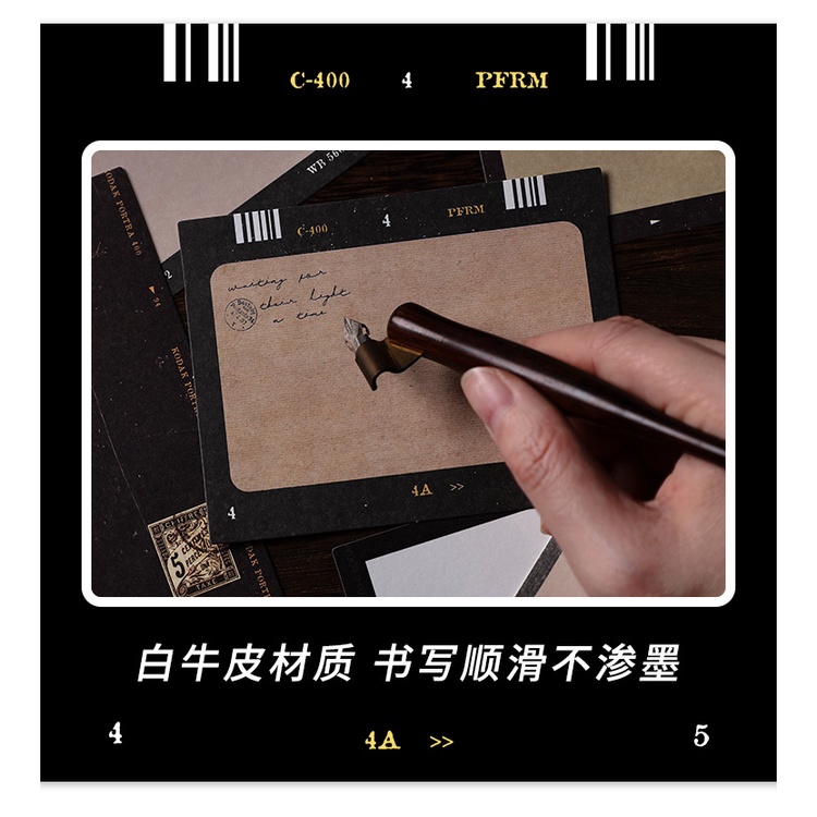 Ông. Bộ 30 Tờ Giấy kraft Màu Trắng Có Viền Phong Cách Cổ Điển Dùng Để Ghi Chú/ Giấy Ghi Chú/ Trang Trí Thủ Công