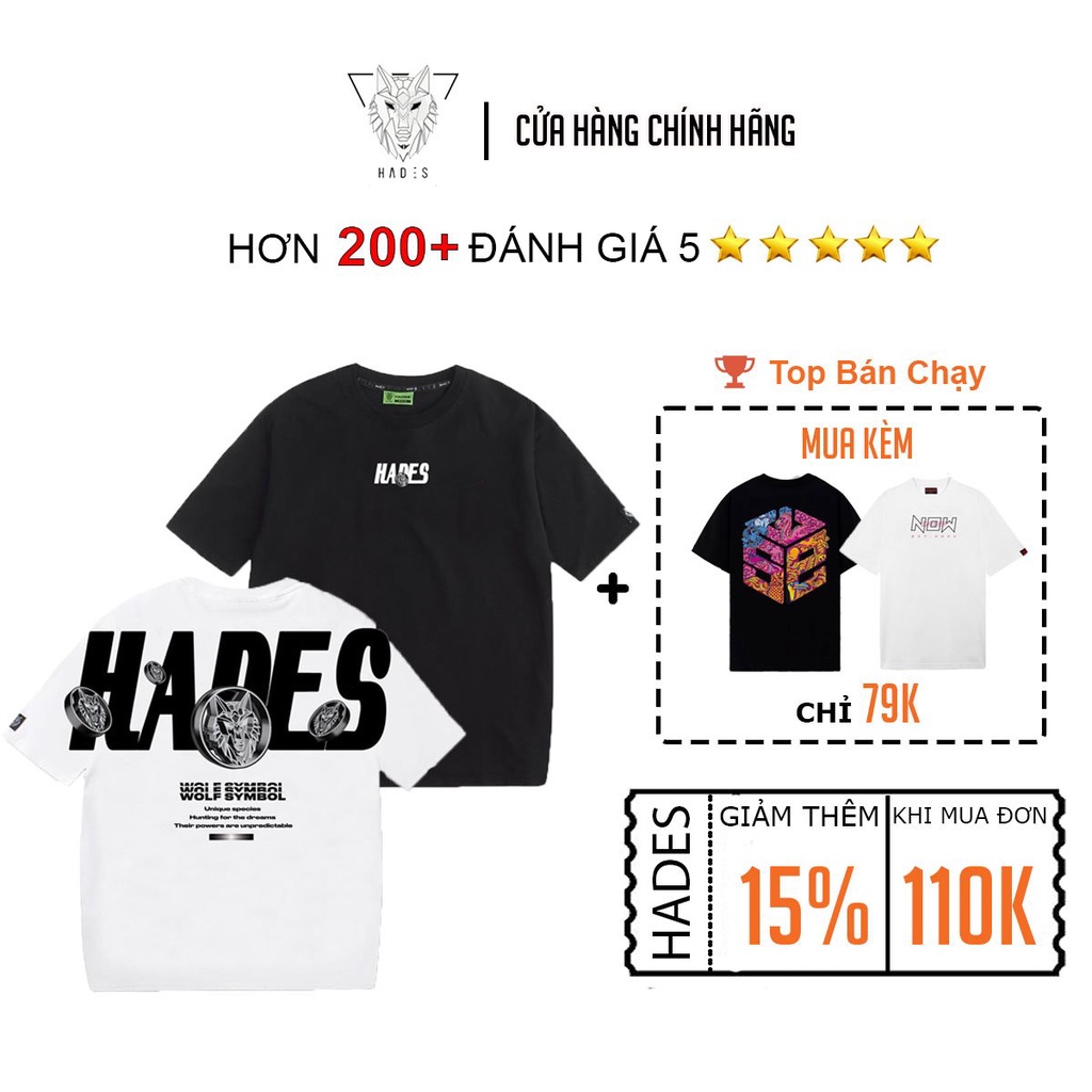 Áo thun Hades local brand tee full tag hãng unisex phông nam nữ ulzzang tay lỡ cotton ulzzang form rộng