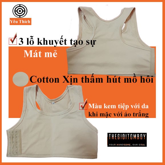 Áo Nịt Ngực Tomboy Có Viền - ( Lót Mềm ) Móc Gài  - Co giãn Thoải Mái Dành Cho Tomboy Sb Trans | BigBuy360 - bigbuy360.vn