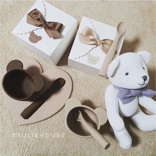 Set bát gấu kèm thìa silicon 🐻🐻🐻🐻