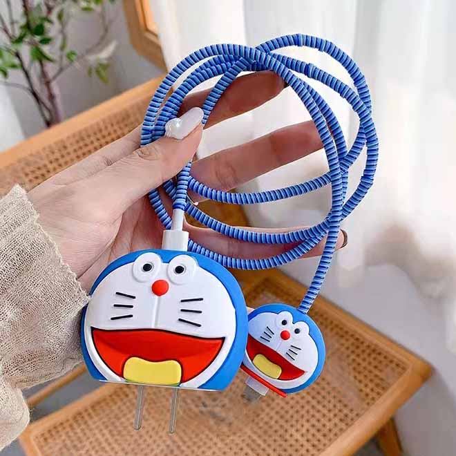 Bộ Phụ Kiện Bảo Vệ Dây Cáp Sạc Nhiều Màu Sắc Cho iPhone 18w / 20w Ốp