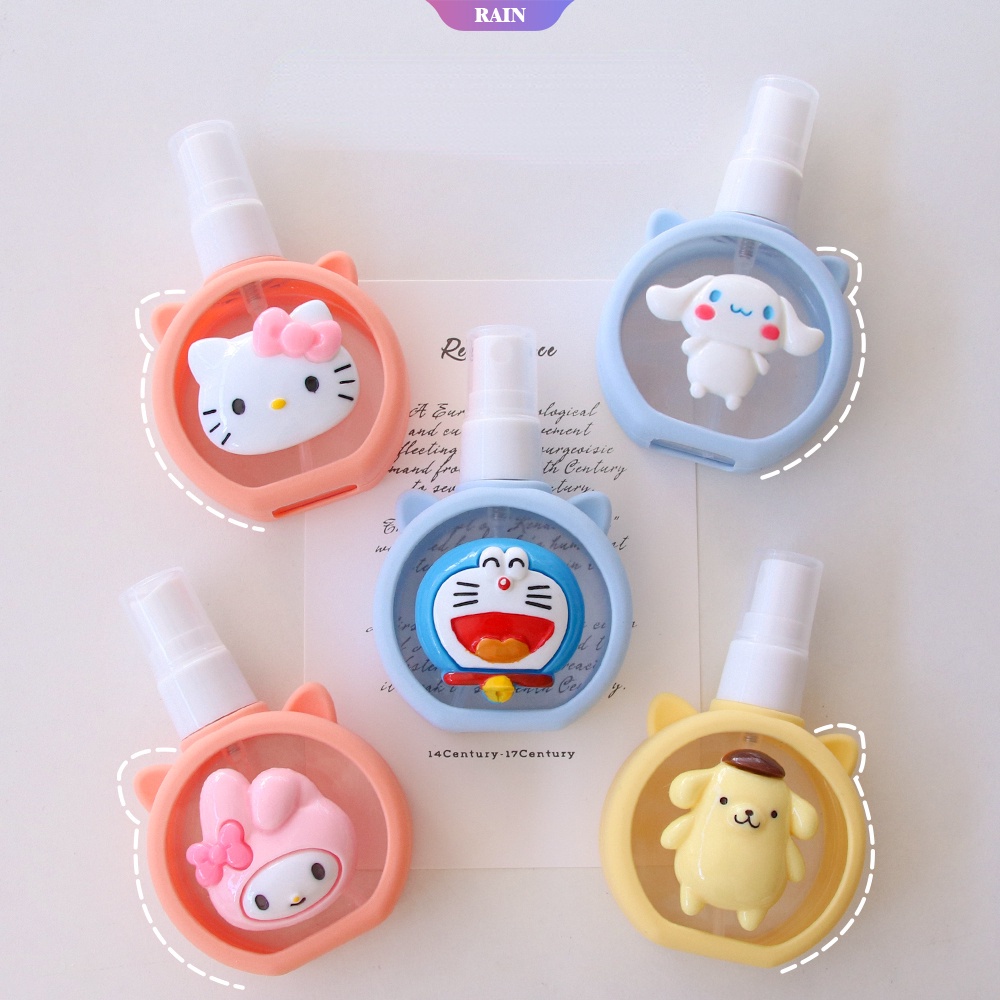 SANRIO Bình Xịt Bằng Nhựa ABS 55ML Họa Tiết Hoạt Hình Cinnamoroll My Melody Kuromi Hello Kitty Đáng Yêu Nhỏ Gọn Cho Du Lịch