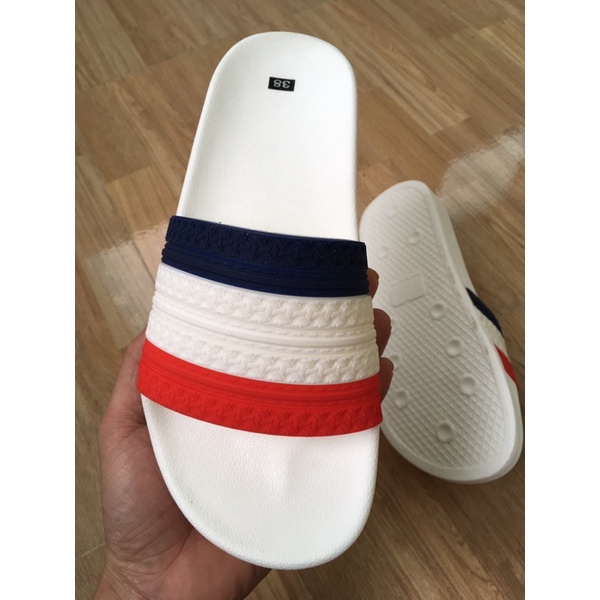dép  quai ngang quai đỏ đen