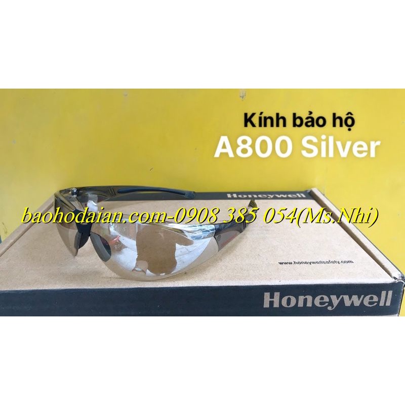 Kính bảo hộ lao động Honeywell A800 - Mắt kính chính hãng chống bụi, chống trầy xước, chống tia cực tím- 3 màu lựa chọn