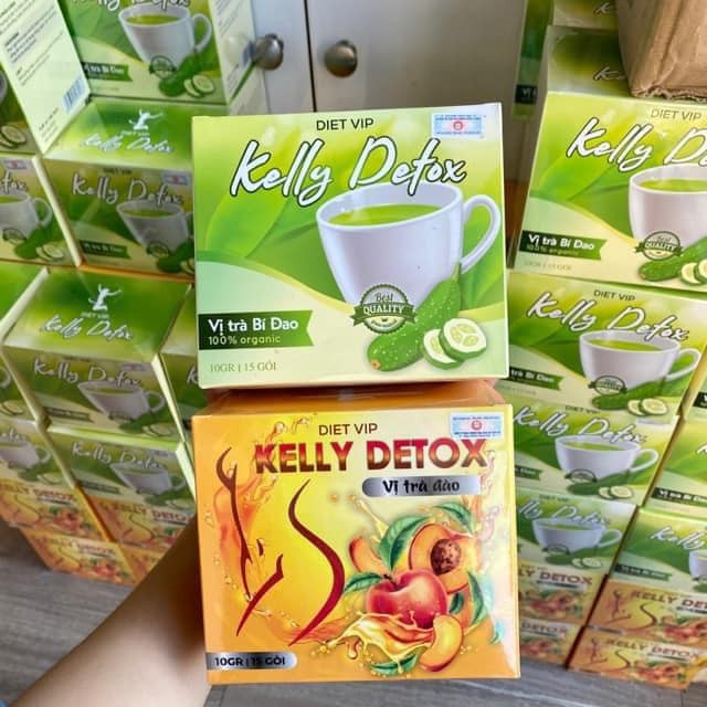 Combo 2 Trà Detox Kelly (Đào , Bí Đao ,Xoài , Ngũ Cốc , Matcha) Đánh Bay Mọi Mỡ Thừa