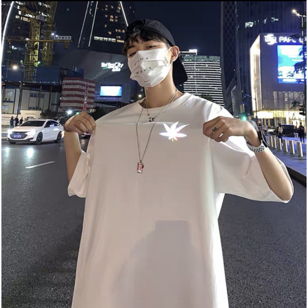 Áo thun Stee Phản quang 7 màu FUSHI LEAF CVC - Giá sỉ Unisex