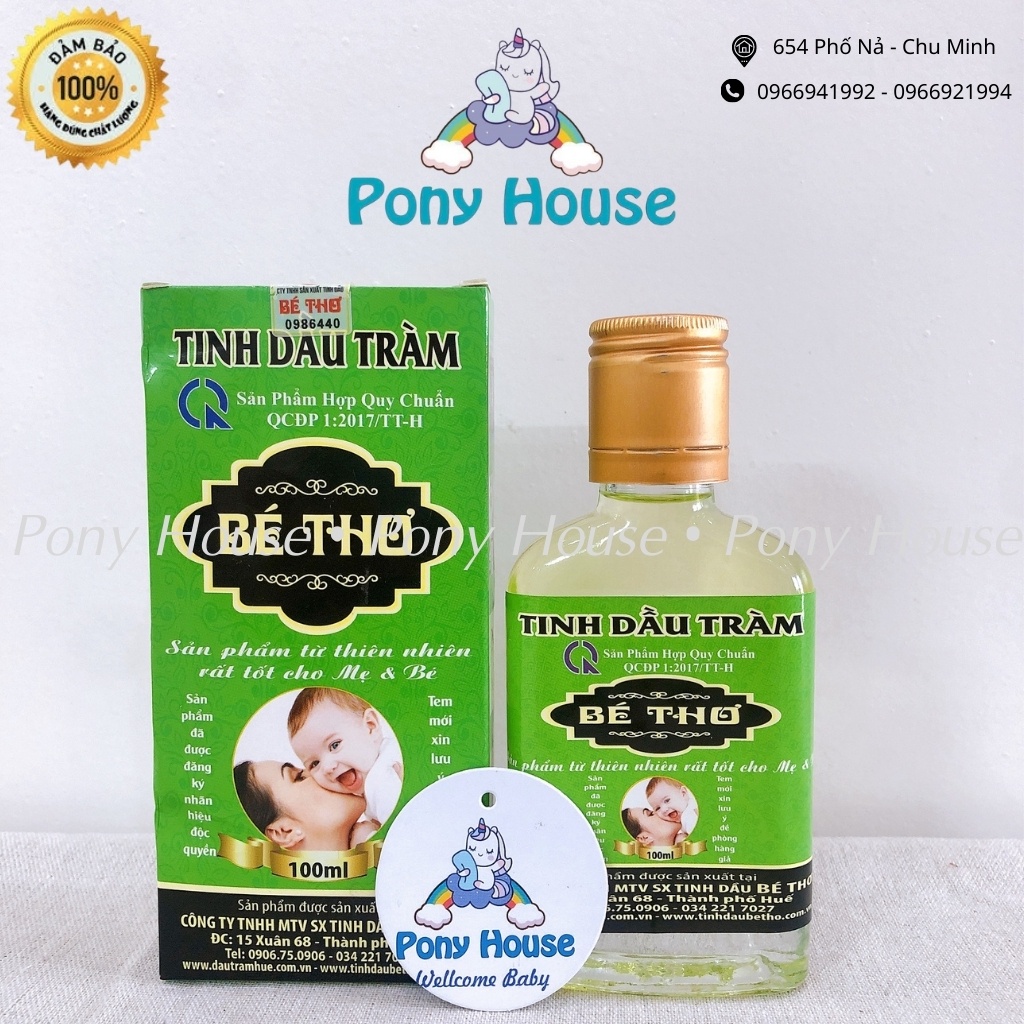 Tinh Dầu Tràm Huế Bé Thơ An Toàn Cho Bé Từ Sơ Sinh, Mẹ Bầu 50ml-100ml