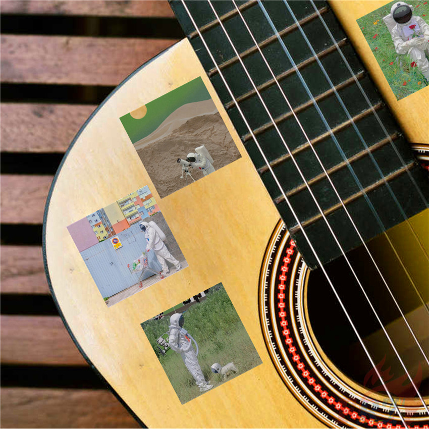 Set 48 Nhãn Dán Hình Phi Hành Gia Vũ Trụ Ngộ Nghĩnh Độc Đáo