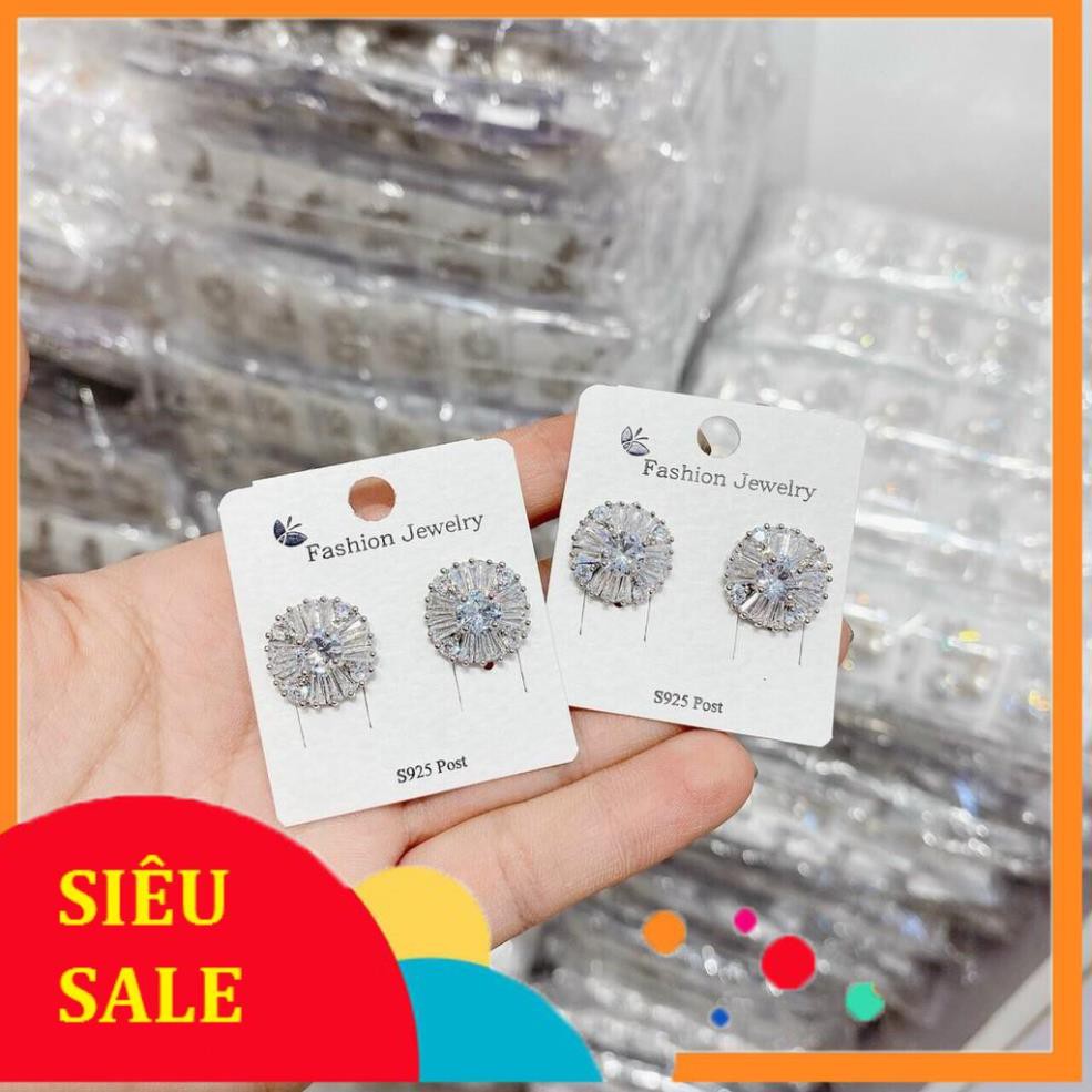 (NEW) NHIỀU MẪU BÔNG TAI NỤ BẠC ĐÁ PHỤ KIỆN TRANG SỨC CAO CẤP NO.93 HOA TAI XINH XẮN KHUYÊN TAI HT016 JEWELLRY