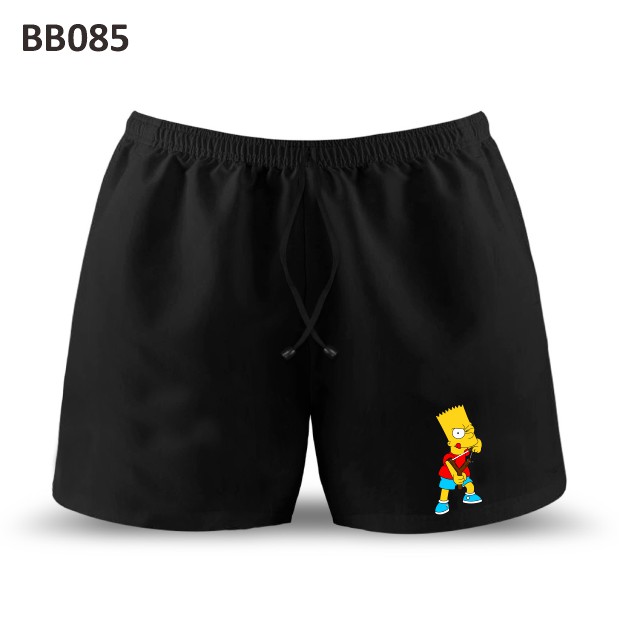 Quần lót Boxer LMBB003 bằng Cotton in hình hoạt hình Simpsons cho nam