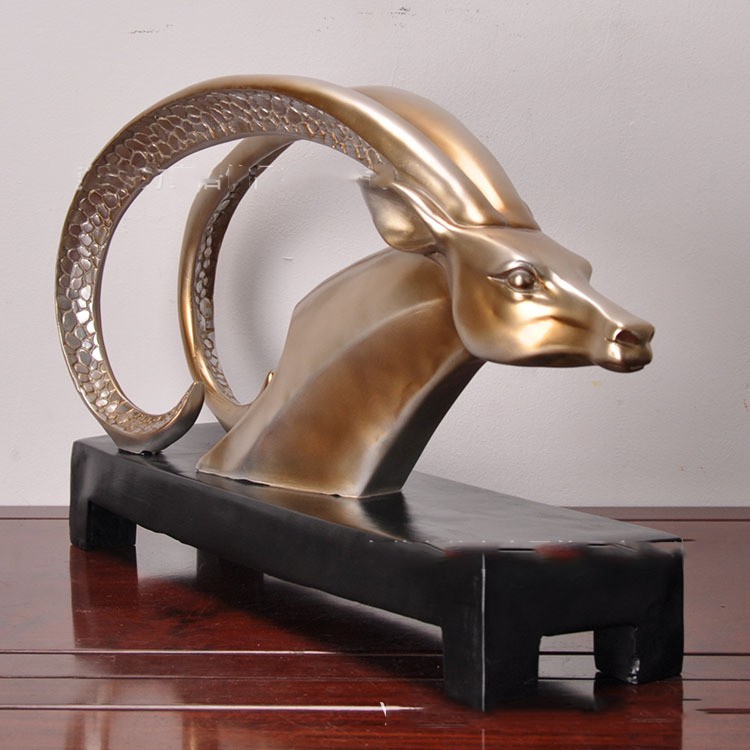 Trượng LINH DƯƠNG ĐẾ VƯƠNG, Tượng Decor trang trí nội cao cấp, Trang trí phòng khách, trang trí phòng làm việc