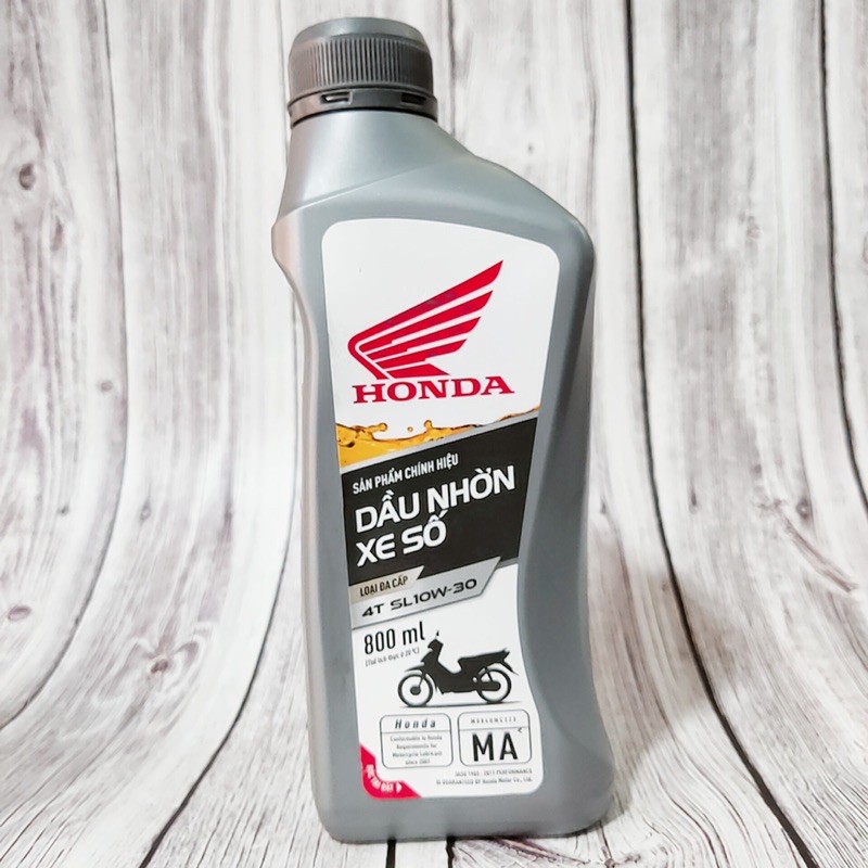 Nhớt Honda xe tay ga, xe số 4T SL10w-30 MB 800ml