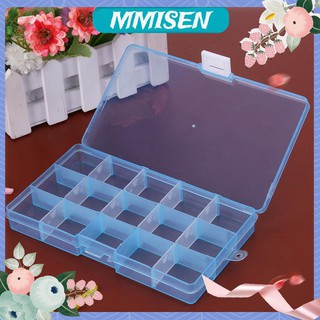 15 Grids Removable Plastic Storage Box Jewelry/Earring/Tools Container Case