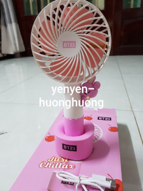 (Có sẵn/freeship xtra) Handy fan BT21 Ver 3 Quạt mini cầm tay