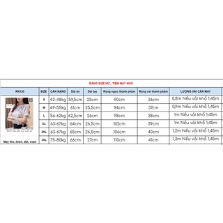 RN120_Rập giấy may áo tay loe nữ