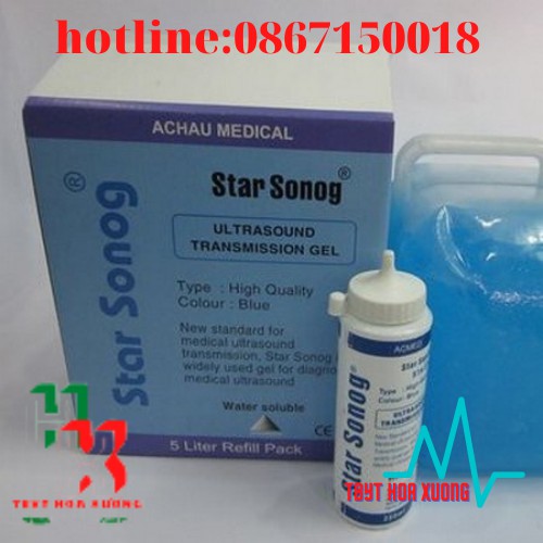 GEL SIÊU ÂM STAR SONG MÀU XANH,GEL TRIỆT LÔNG