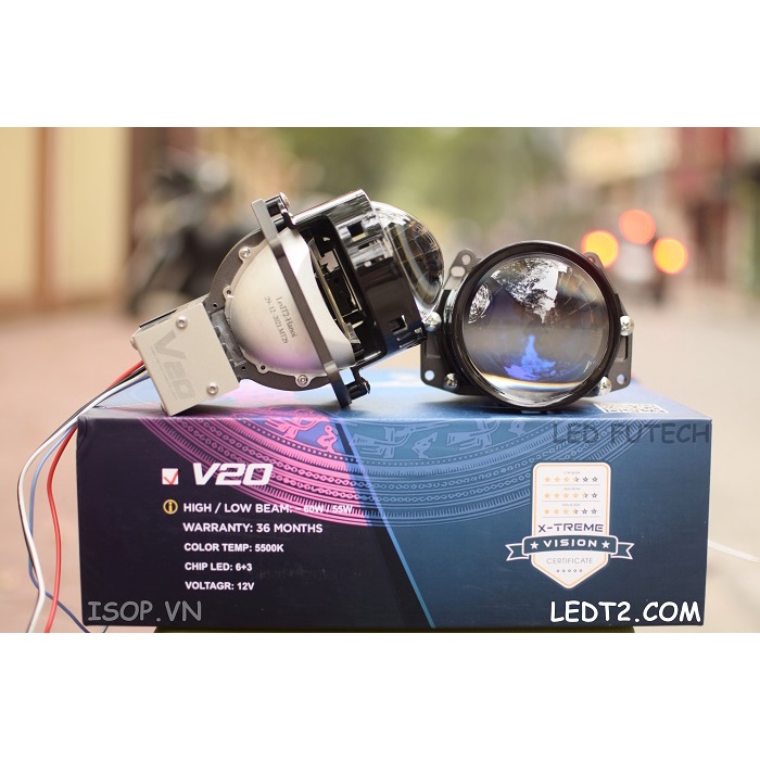 [LEDT2 ISOP] Đèn Bi - LED X - Light V20 Mới 2022 [Bảo hành 3 năm]