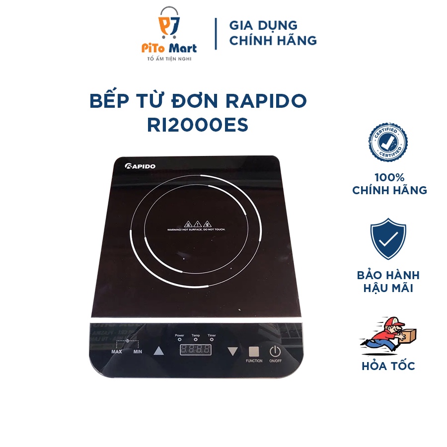 Bếp từ đơn cảm ứng RAPIDO/ARBER cao cấp - Hàng chính hãng bảo hành 12 tháng