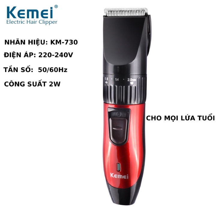 Tông đơ cắt tóc Keimei 💢 GIÁ SIÊU RẺ 💢 Thiết kế nhỏ gọn tiện dụng- An toàn cho cả trẻ nhỏ và cả gia 