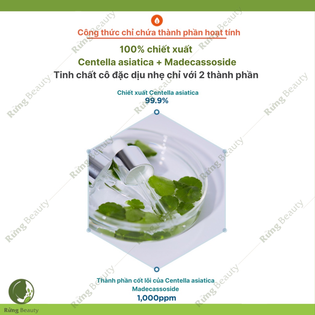 TINH CHẤT 100% RAU MÁ A'PIEU MADECASSOSIDE AMPOULE 2X