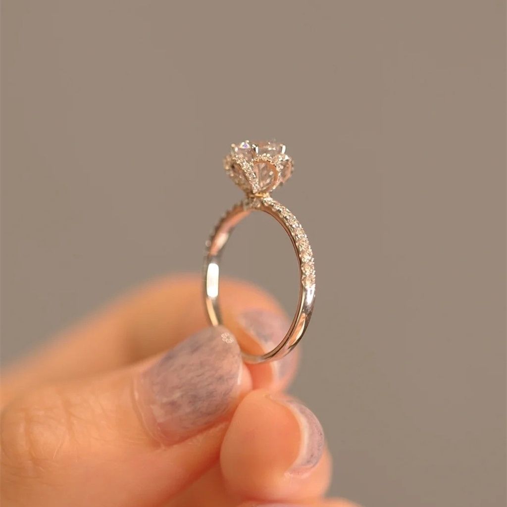 Nhẫn Hợp Kim Dát Đá Rêu Nhân Tạo Thời Trang Cho Nữ