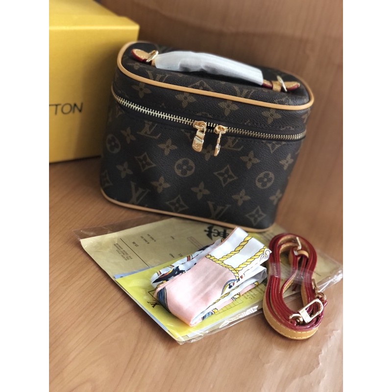 Túi Xách Nữ Kèm khăn fullbox❣️FREESHIP❣️Túi Trống hộp cơm qc size 19 vừa điện thoại