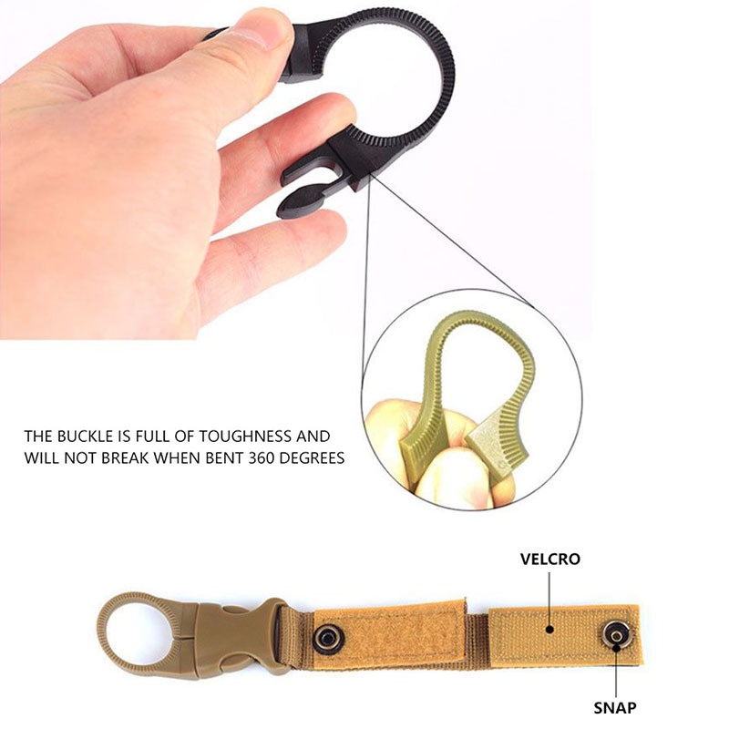 Dụng Cụ Móc Treo Cốc Nước 3 Màu Thiết Kế Nhỏ Gọn Phong Cách Quân Đội