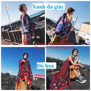 Khăn choàng thổ cẩm đi biển