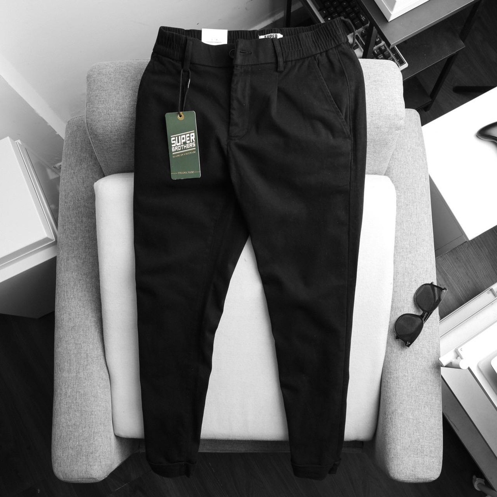 Quần Kaki Cạp Chun Màu Trơn