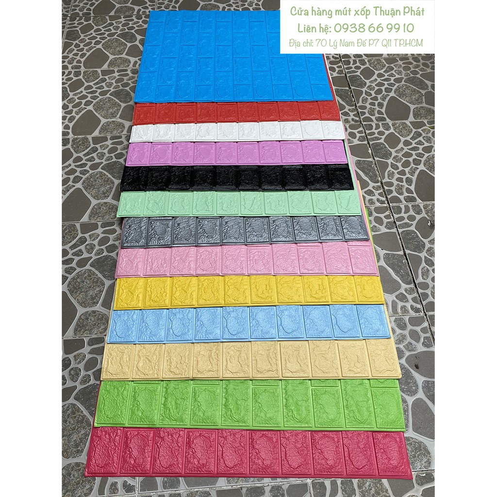 Xốp Dán Tường 3D trang trí