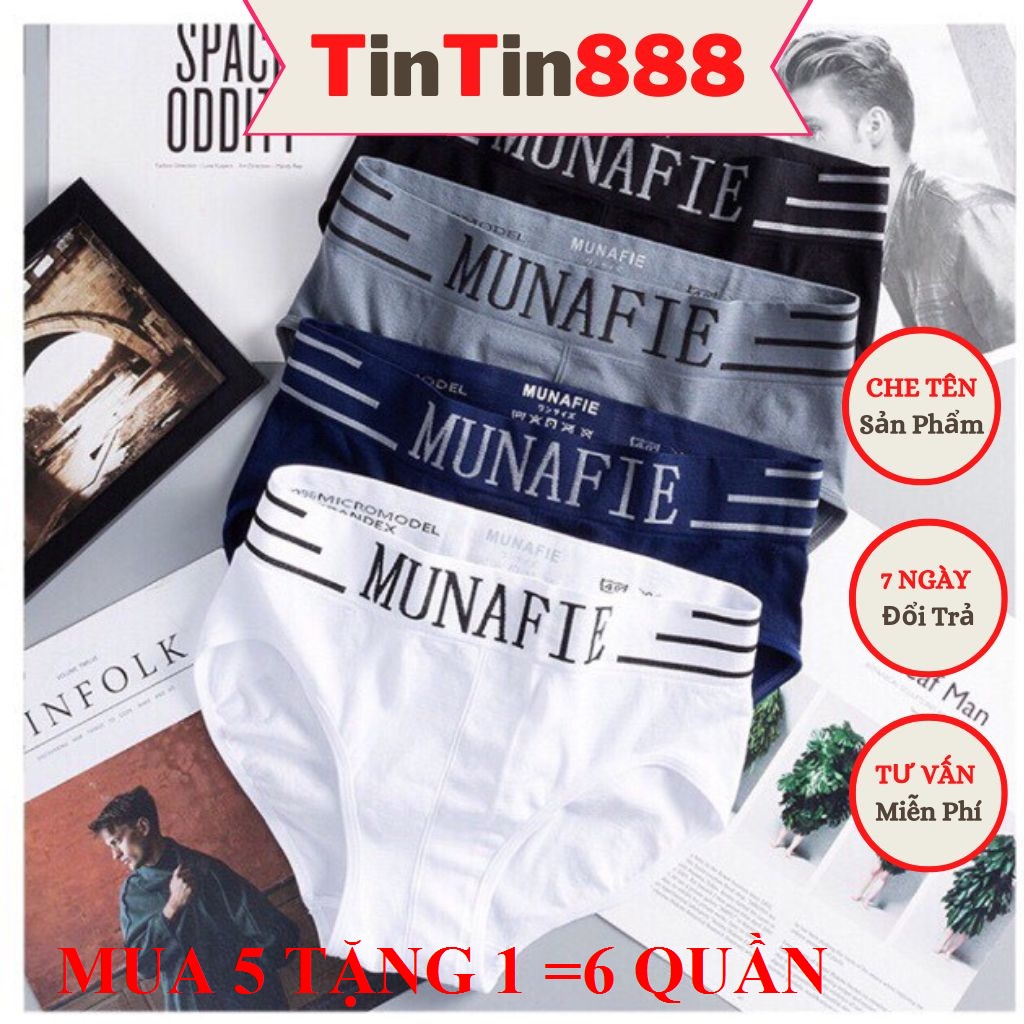 = 6 quần lót nam tam giác cao cấp xuất Nhật, Quần chíp sịp xì nam dệt kim co giãn thông hơi