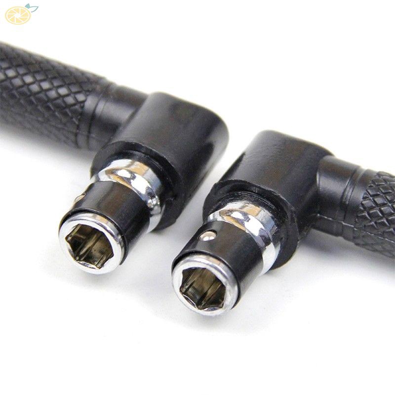 Bộ cờ lê 2 đầu hình chữ L kích thước 11x4x1cm kèm 10 mũi tua vít đa năng chuyên dụng