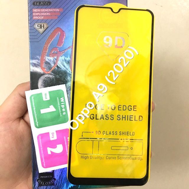 Oppo A9 - Kính Cường Lực 9D Full Keo Full Màn Oppo A9 ( 2020)