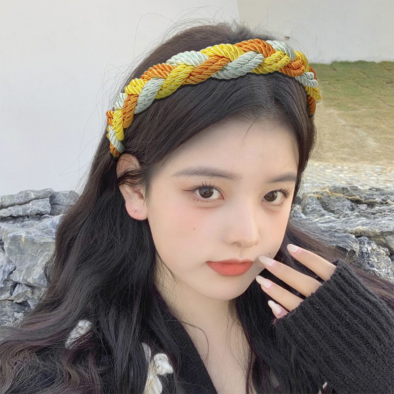 Cài Tóc Bản Rộng Màu Trơn Phong Cách Cổ Điển Thời Trang Dự Tiệc