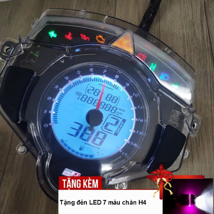 Đồng hồ điện tử Koso Uma dành cho Exciter 135 - Tặng ngay 01 đèn LED 7 màu chân H4- B2030