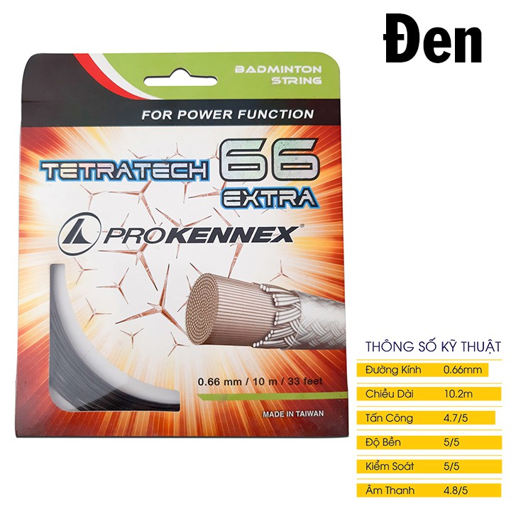 Dây đan vợt cầu lông Prokennex TETRATECH 66 [FreeShip] [Ảnh thật] [Chính hãng]