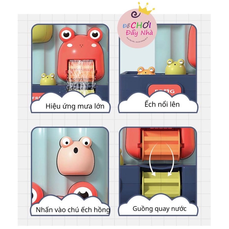 Đồ chơi nhà tắm xoay nước hình vũ trụ và ếch connhiều hiệu ứng vui nhộn hãng Ingbaby -Đồ chơi đầy nhà