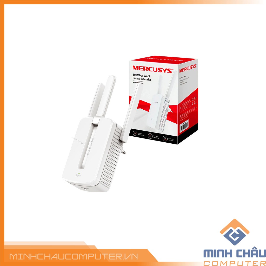 Bộ kích sóng wifi 3 râu Mercusys MW300RE cực mạnh, Tăng sóng Wifi, Bộ tiếp nối sóng Wifi | BigBuy360 - bigbuy360.vn