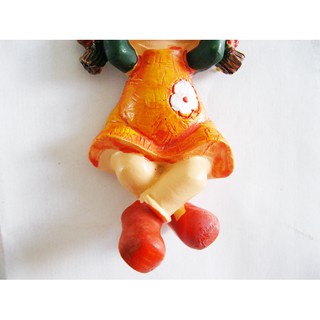 Búp bê nam châm gắn tủ lạnh ghi giấy note siêu cute