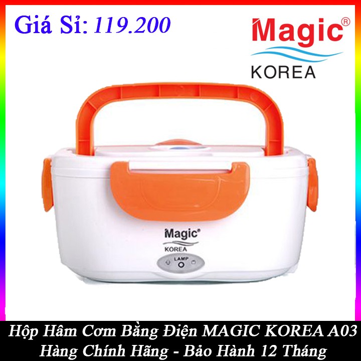 Hộp hâm cơm Magic Korea A03 công suất 40W hâm nóng giữ nhiệt bảo hành 12 tháng