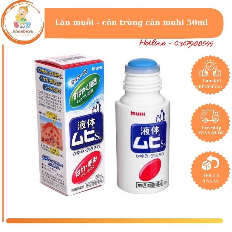 Lăn Bôi Muỗi Đốt Và Côn Trùng Cắn Muhi Nhật Bản