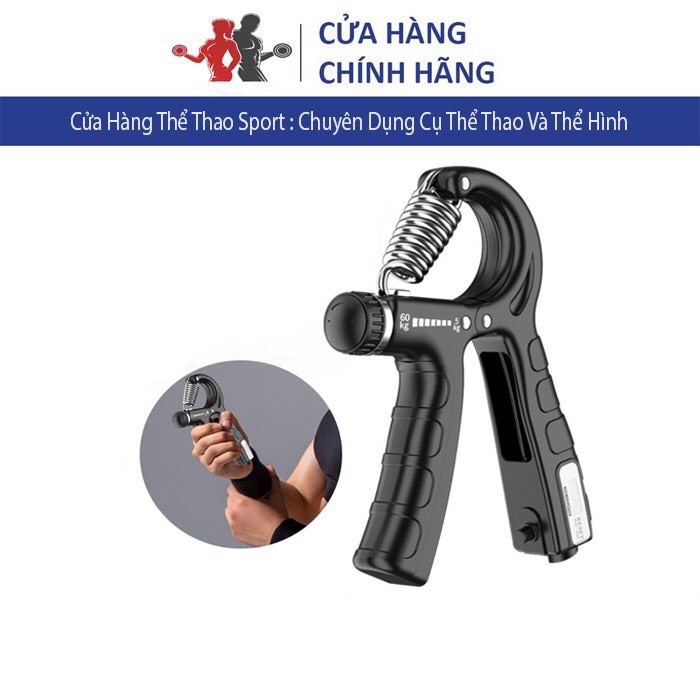 Kìm tập tay, dụng cụ tập tay đắc lực cho người tập gym, tùy chỉnh cân nặng từ 5 đến 60KG có bộ đếm số