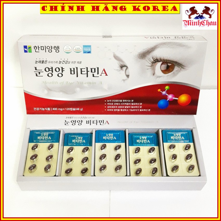 Viên Bổ Mắt VitaminA Health Of Eye 120 viên Hàn Quốc, minhchau