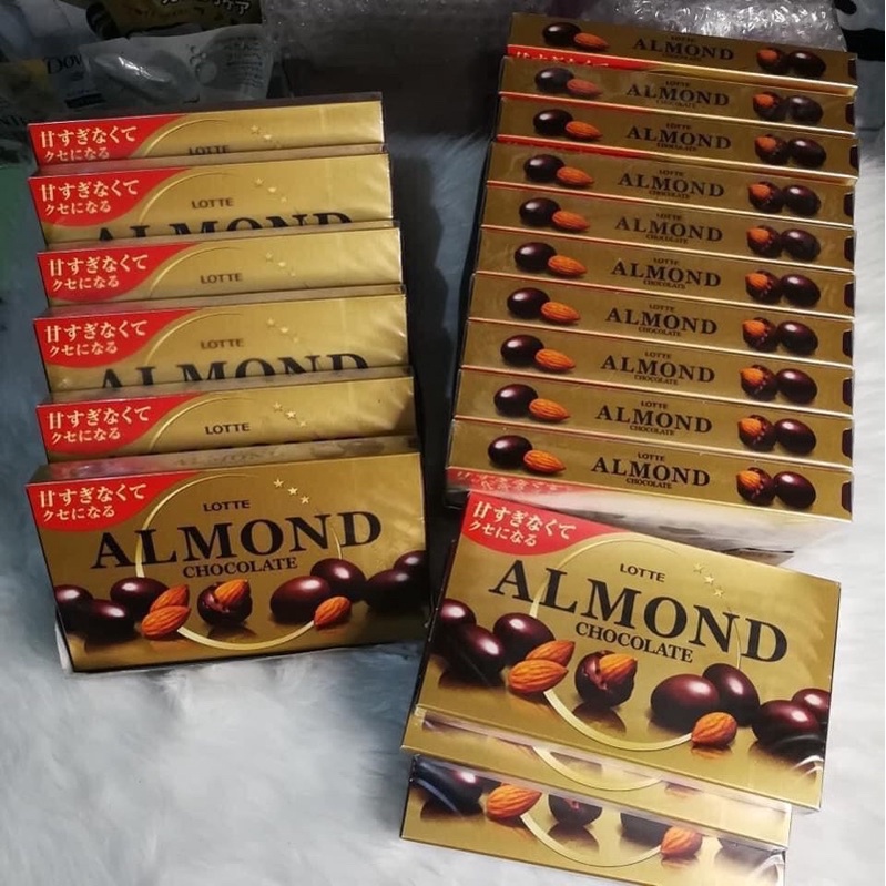 Chocolate Hạnh Nhân Lotte Nhập Khẩu 86g