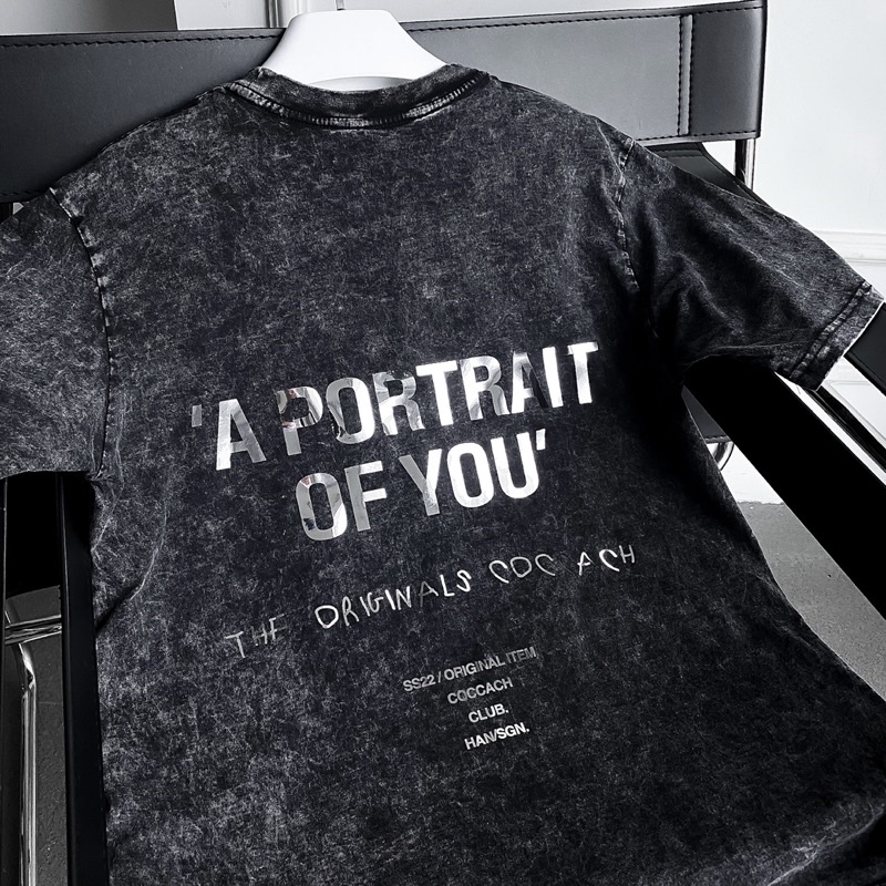 Áo thun phông chất liệu 100% cotton form rộng unisex A PORTRAIT OF YOU CCS130 by COCCACH