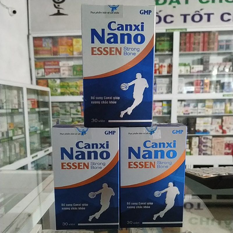 Combo 2lọ Viên uống Canxi Nano Essen strongbone chắc khoẻ xương cho người già, phụ nữ mang thai, trẻ nhỏ