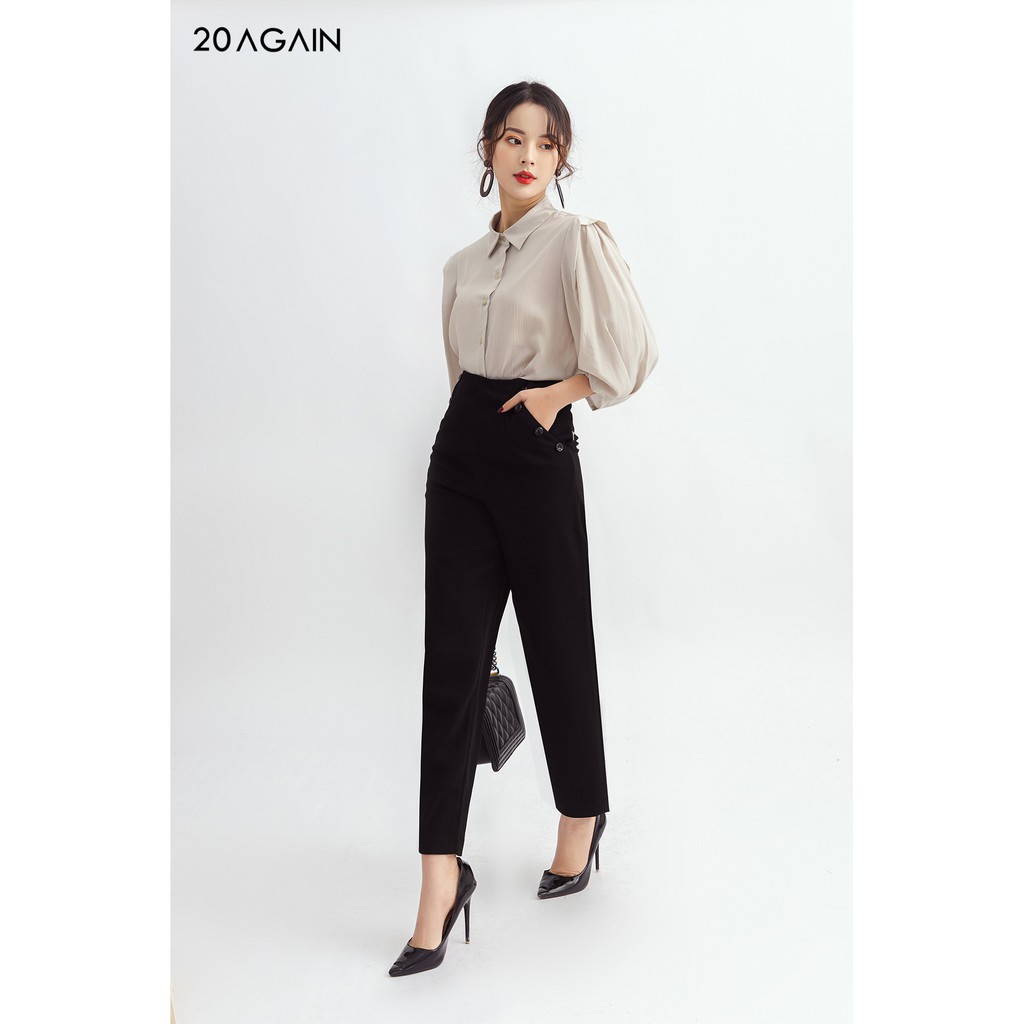 Quần baggy túi đính cúc 20AGAIN - QAA0986 | BigBuy360 - bigbuy360.vn