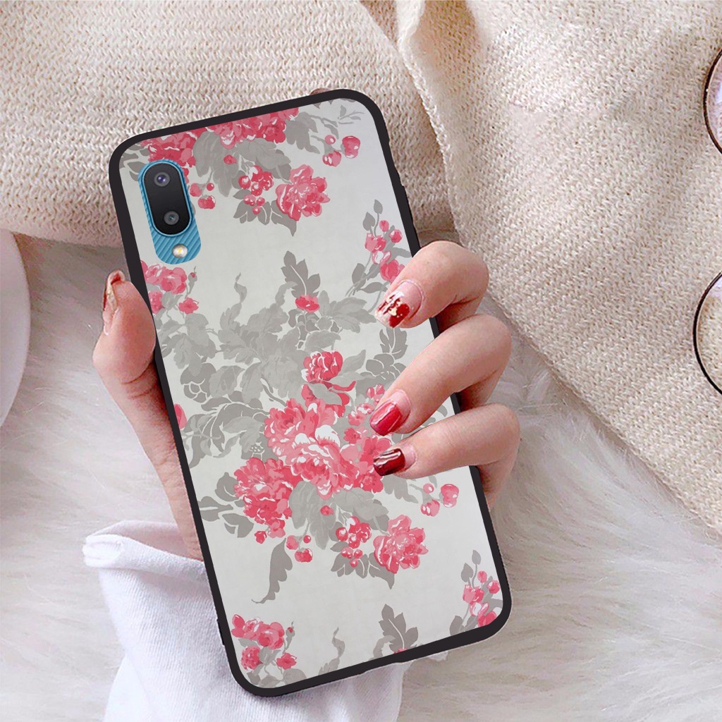 Ốp lưng Samsung Galaxy A02 viền dẻo TPU BST Hoạ Tiết Hoa