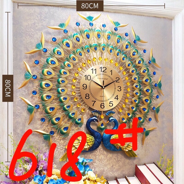 Đồng hồ chim công cực sang trọng.